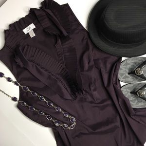 NWOT Plum Sleeveless Blouse LOFT